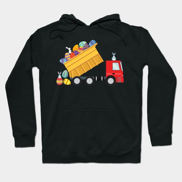 Easter Egg Hunt Truck Hoodie by Pennelli Studio